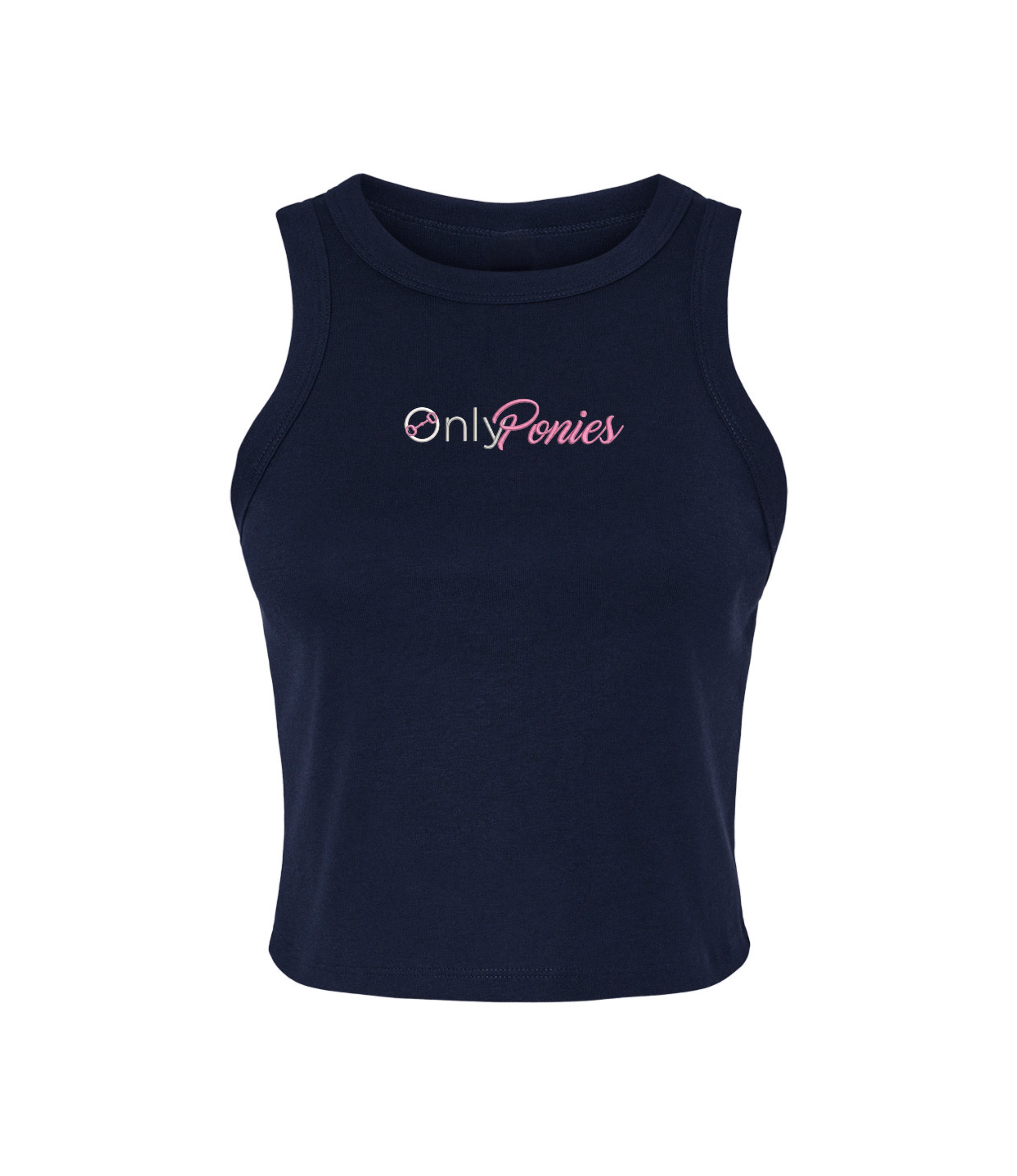 Only Ponies  - navy racer back vest