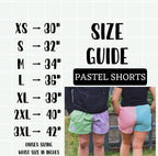 PASTEL SHORTS - 4 colour way
