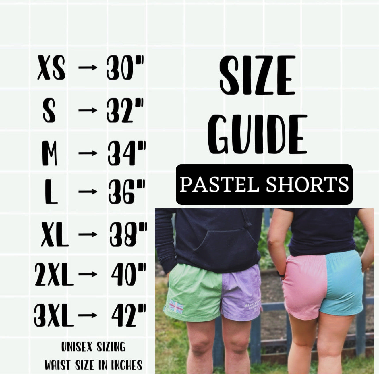 PASTEL SHORTS - 4 colour way