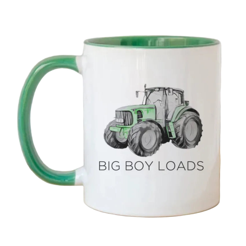 Big boy loads mug