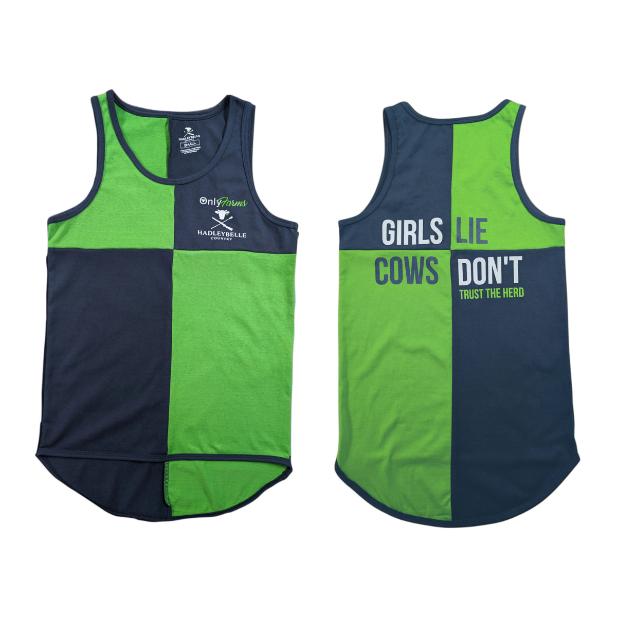 Girls lie cows don’t - long tailed singlet