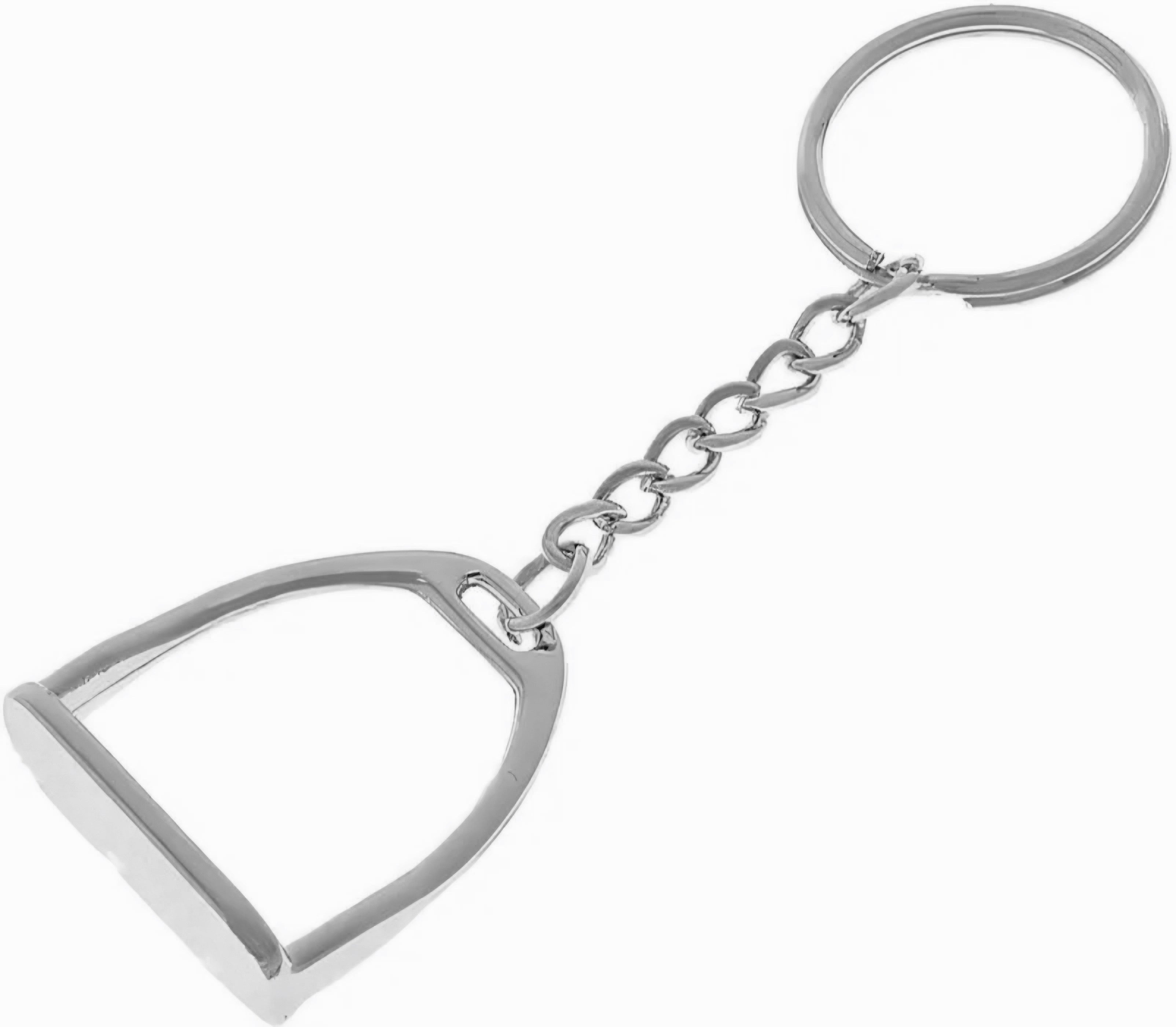 Silver Stirrup Keyring