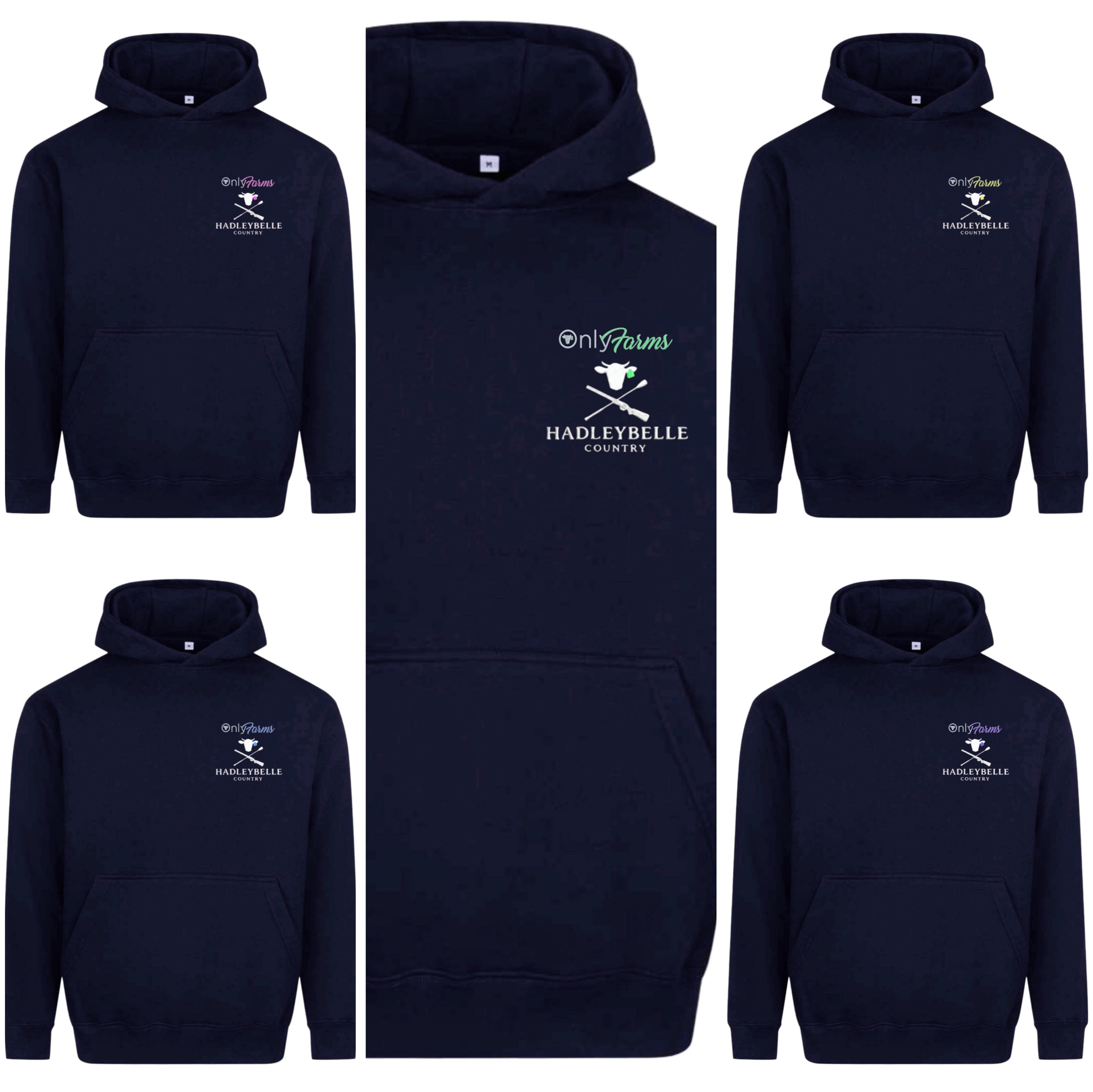 Only Farms basic navy hoodie